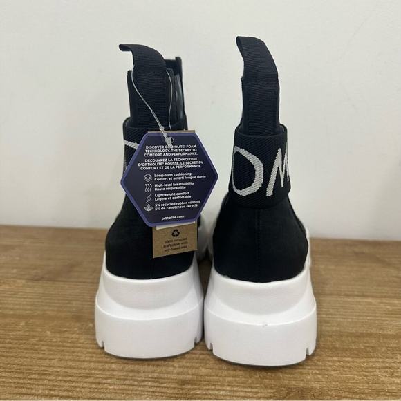 Toms Womens Alpargata Combat Black Leather Tie Dye Size 7 New - Picture 9 of 11